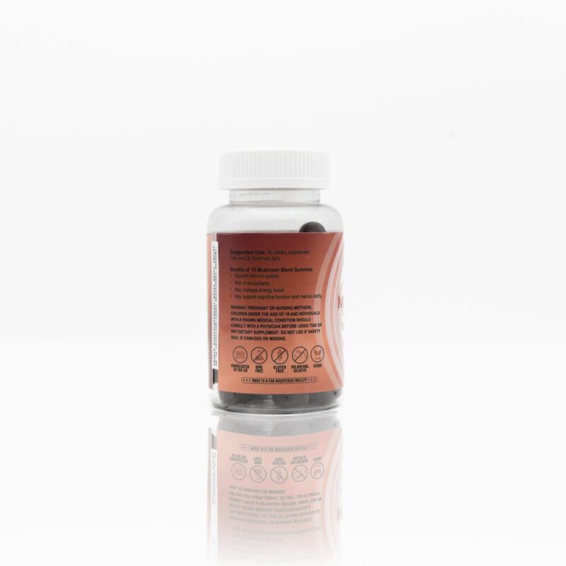 10 MUSHROOM BLEND GUMMY - "ENERGY BOOSTER" - Image 3